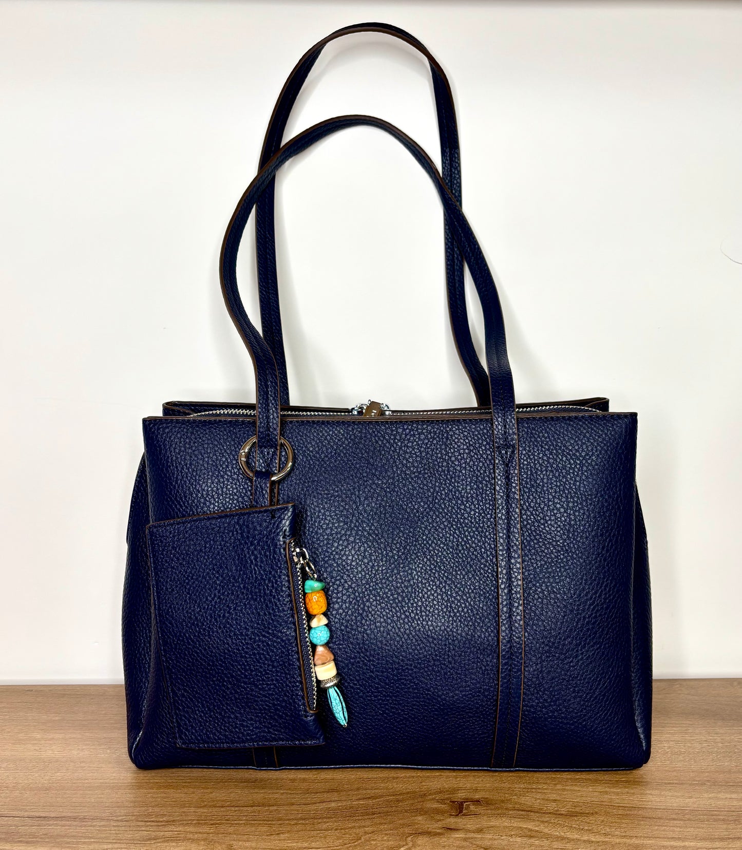 Navy blue shoulder bag