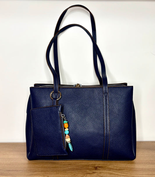 Navy blue shoulder bag