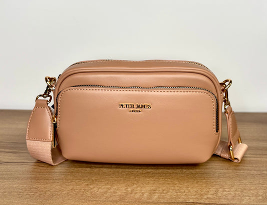 Peter James cross body bag- blush