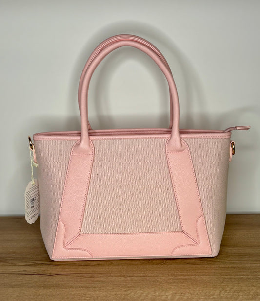 Large pink handbag