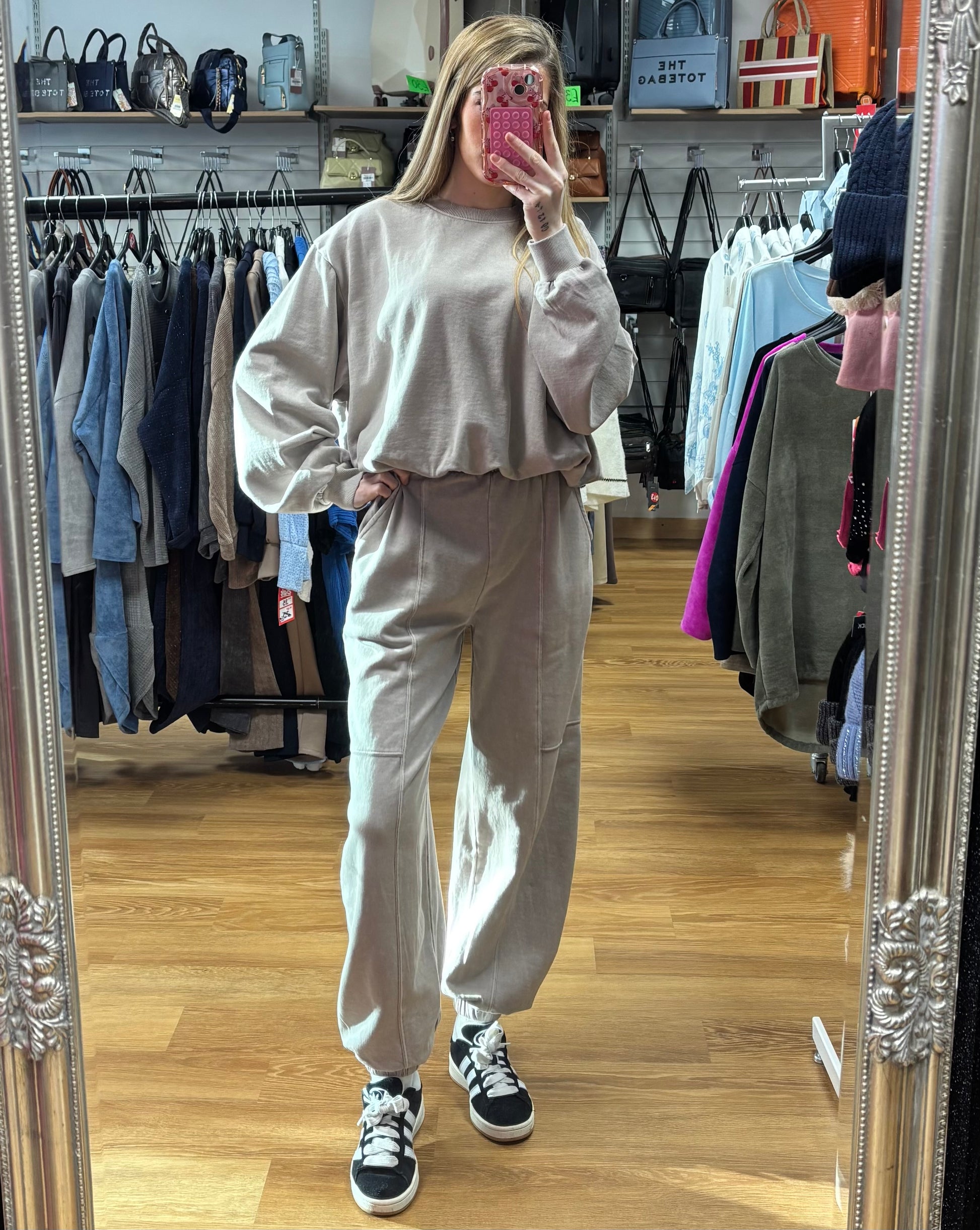 Acid wash tracksuits