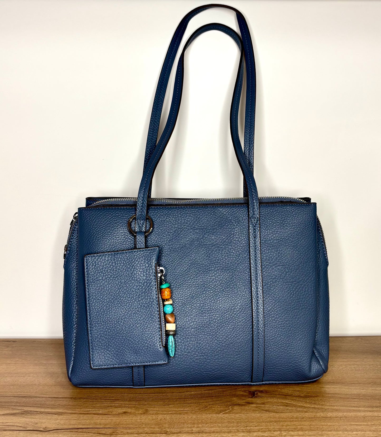 Blue shoulder bag